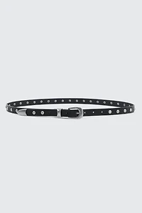 Ceinture cloutée à pointe en métal