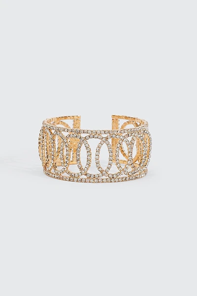 Rhinestone Loop Bangle