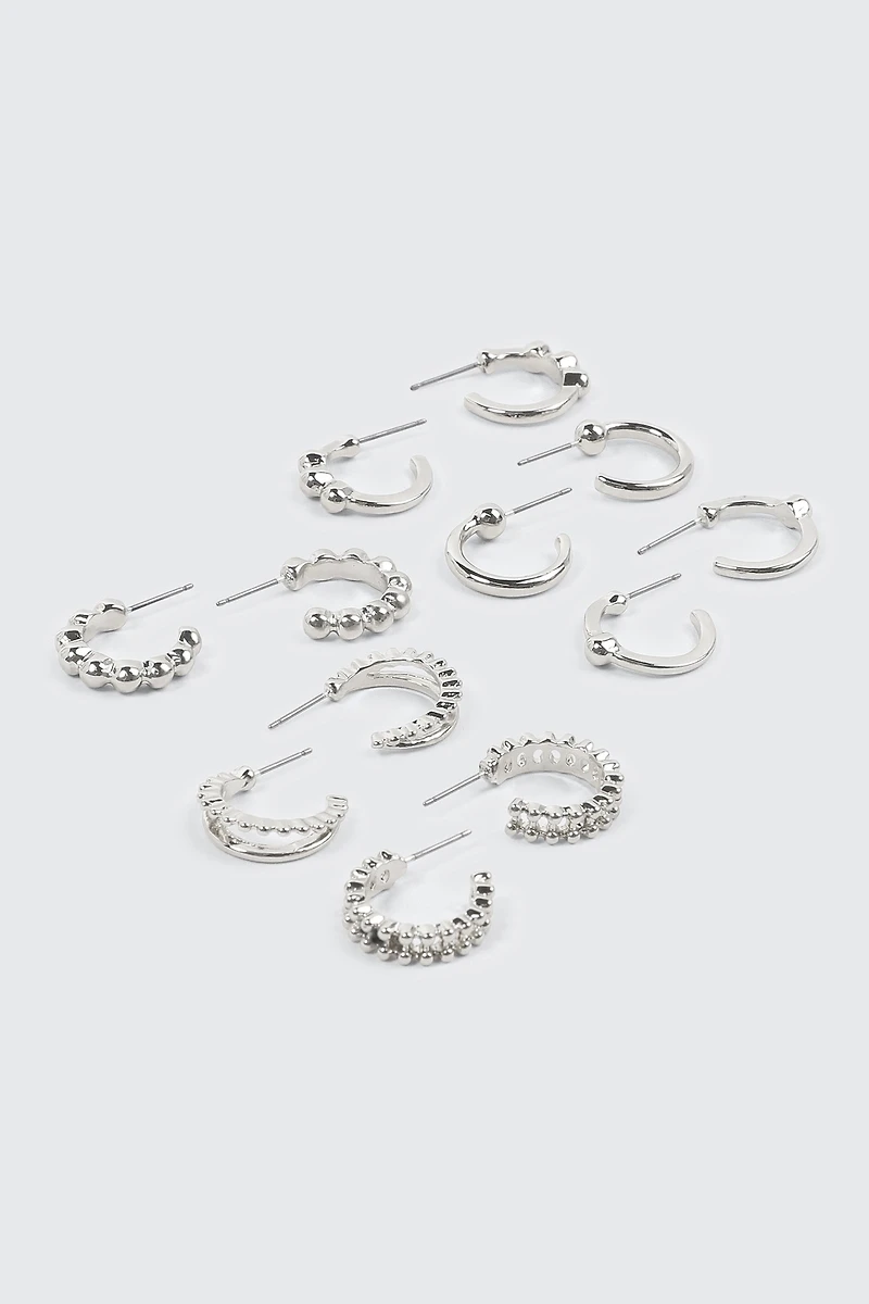 6-Pack Mini Hoop Earrings