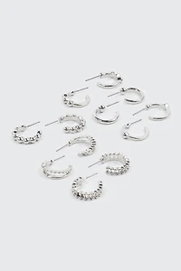 6-Pack Mini Hoop Earrings
