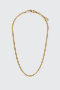 Stainless Steel Herringbone Chain Necklace