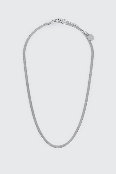 Stainless Steel Herringbone Chain Necklace