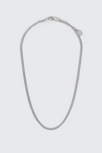 Stainless Steel Herringbone Chain Necklace