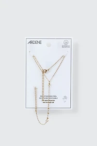 14K Gold Plated Hand Chain Bracelet