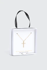 14K Gold Plated Cross Necklace