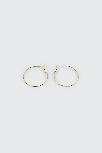 14K Gold Plated Hoop Earrings
