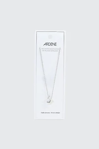 14K White Gold Plated Dolphin Necklace