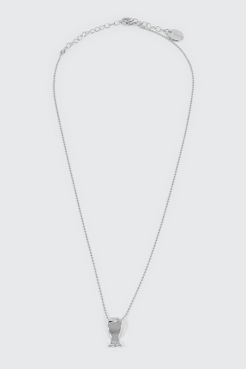 Collier poisson plaqué or 14K