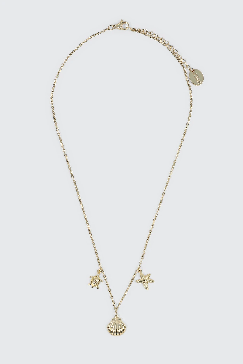 Stainless Steel Charm Necklace