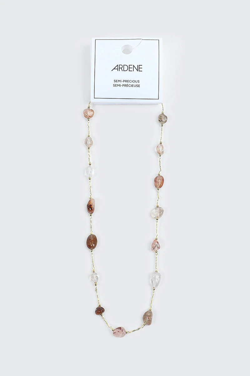 Collier à pierres semi-précieuses