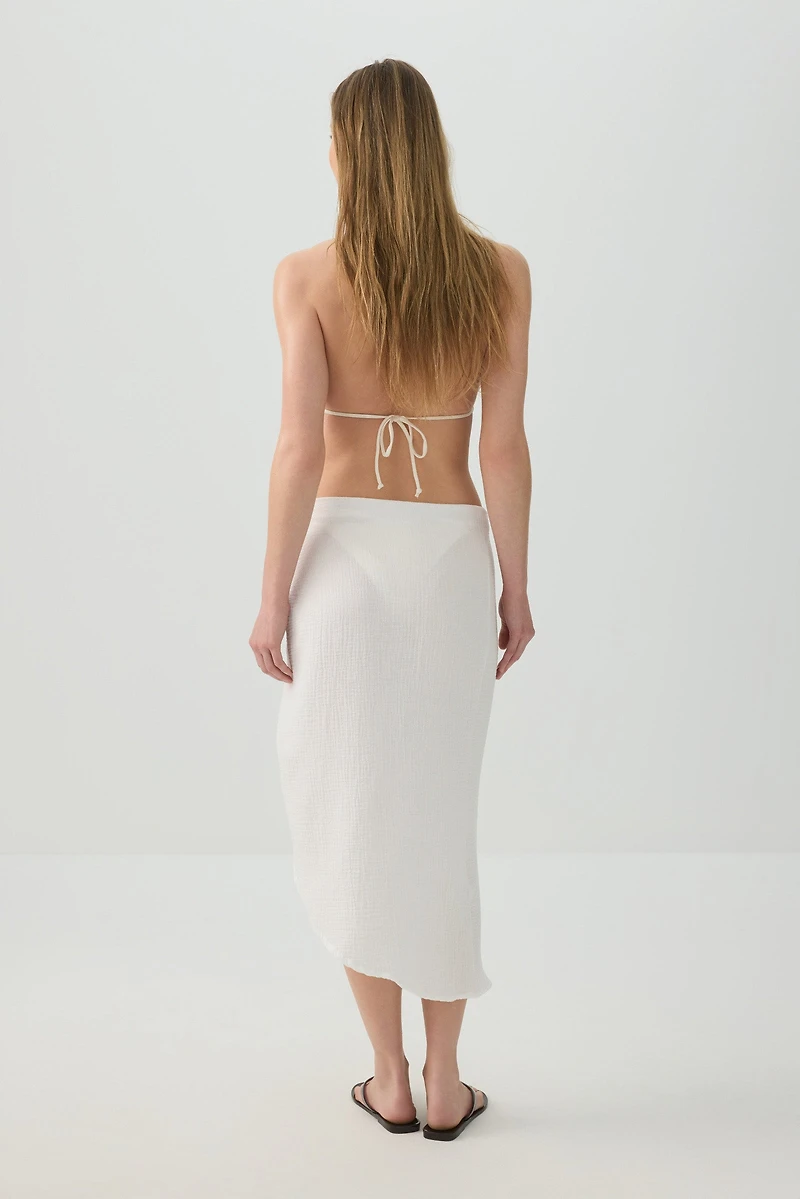 Jupe cache-maillot asymétrique