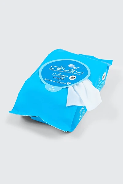 Lingettes démaquillantes au collagène