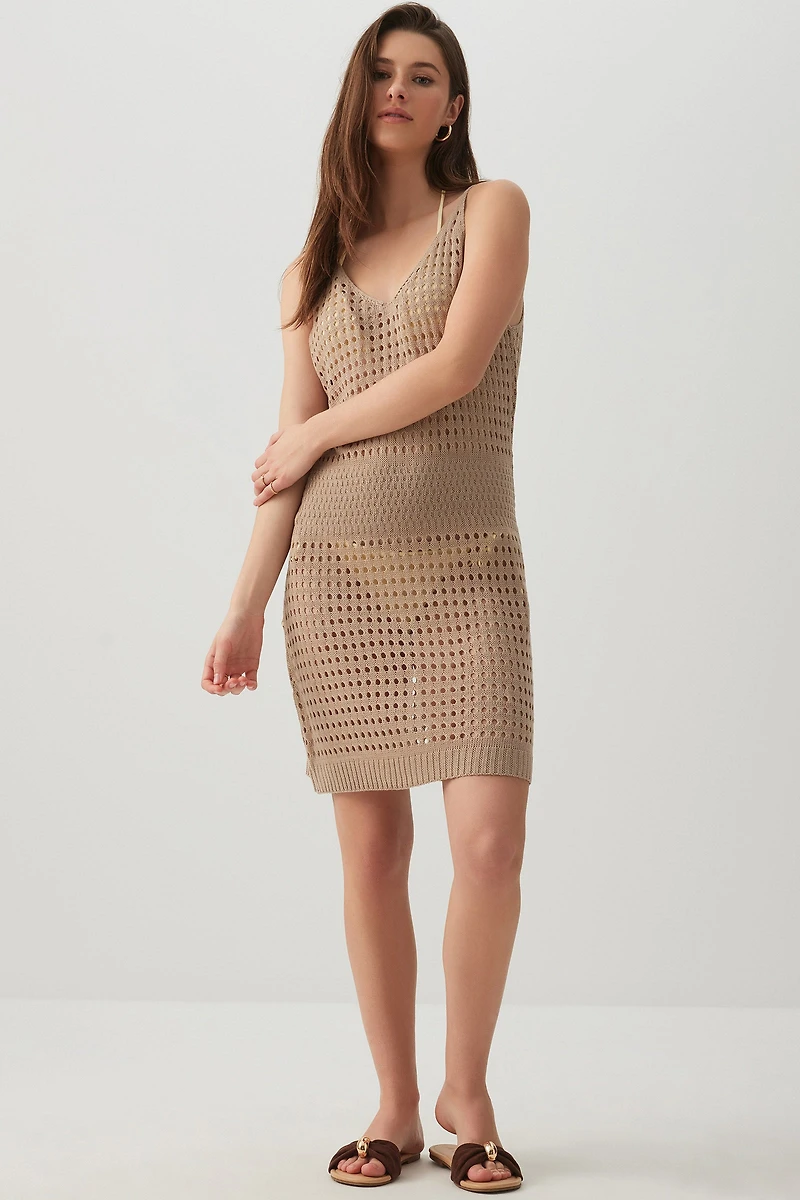 Cinched Waist Dress Cover Up