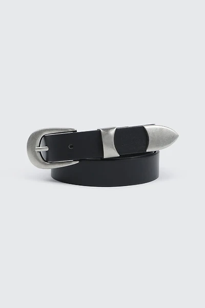 Ceinture tissée à boucle ovale