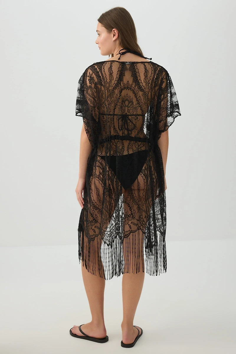Fringe Midi Cover Up