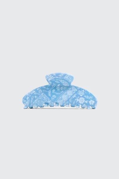 Pince bleue à motif cachemire
