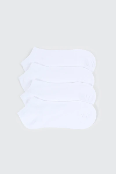4-Pack Cotton Blend Ankle Socks