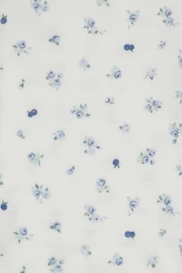 Blueberry Floral Throw Blanket