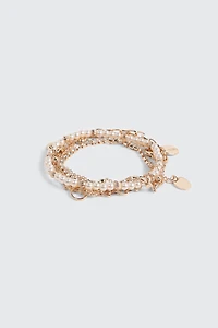 5-Pack Layered Bracelets