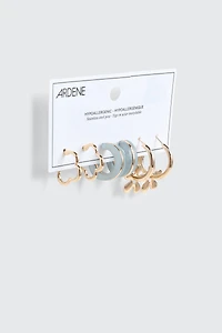 3-Pack Mixed Hoop Earrings