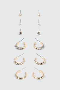 6-Pack Mixed Earrings Set