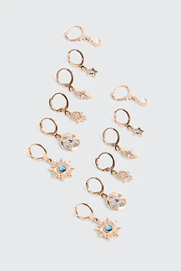6-Pack Hoop Earrings