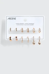 6-Pack Hoop Earrings