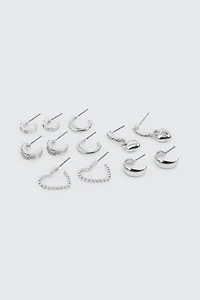 Lot de 6 paires de boucles d'oreilles