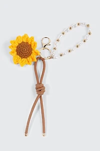 Crochet Sunflower Keychain