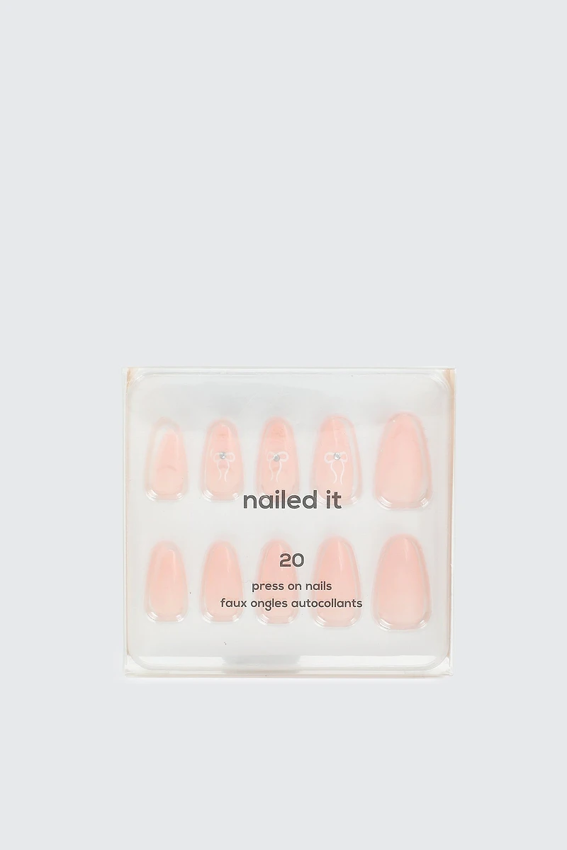 20-Pack Self Adhesive Press On Nails