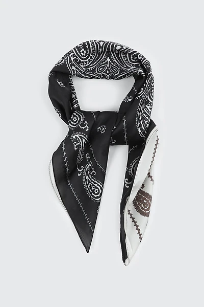Bandana cachemire deux tons
