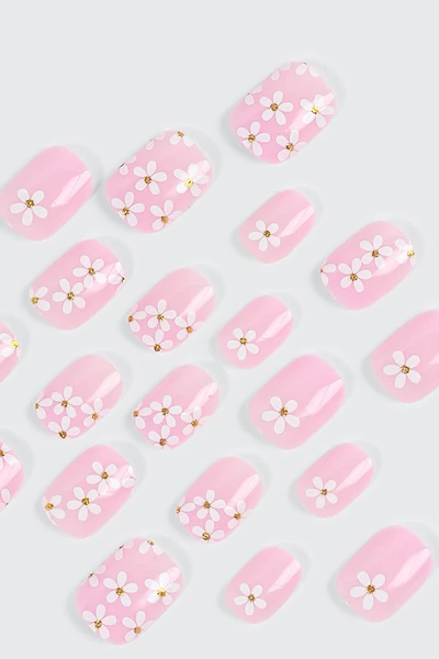20 Pack Self Adhesive Floral Fake Nails