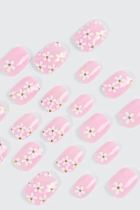 20 Pack Self Adhesive Floral Fake Nails