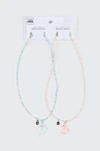 2-Pack Best Friend Dolphin Necklaces