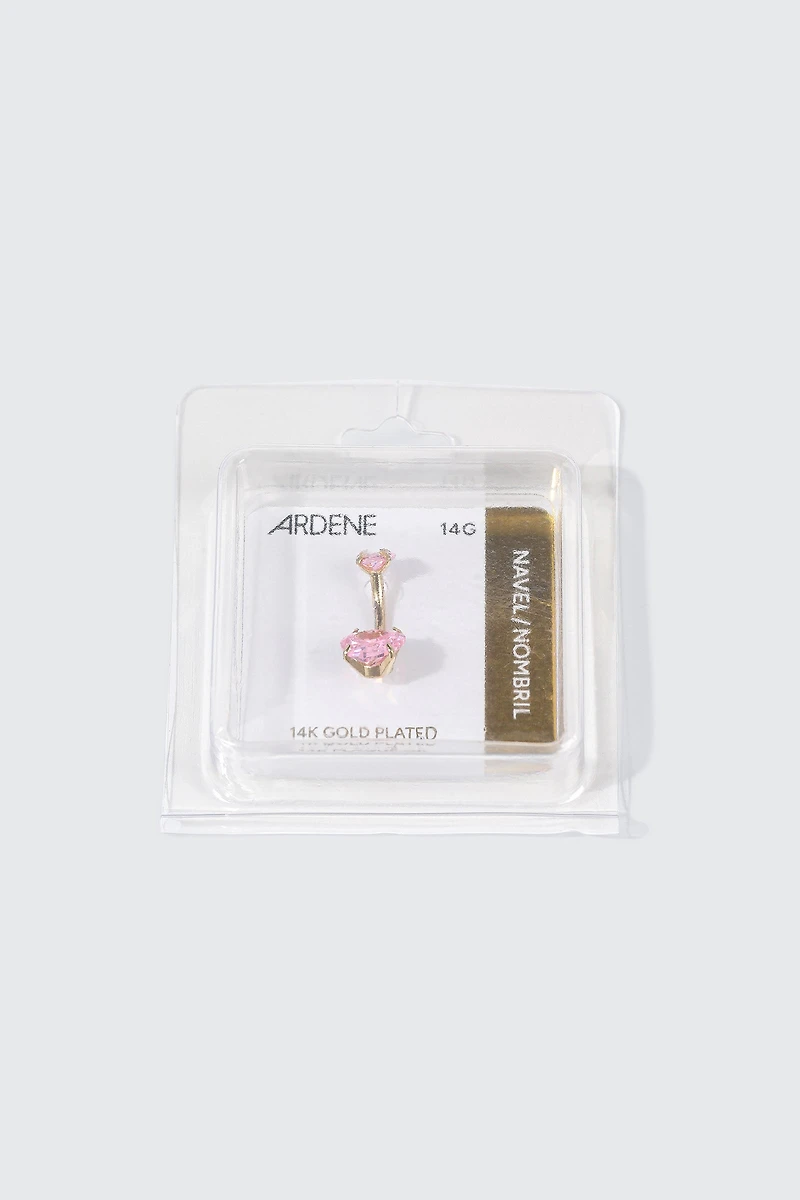 14K Gold Plated Navel Piercing