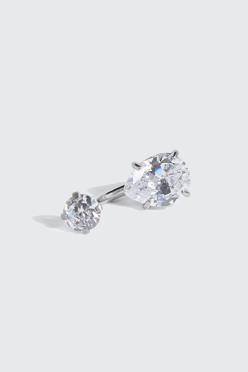 Cubic Zirconia Navel Piercing