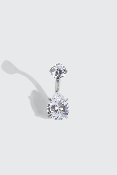 Cubic Zirconia Navel Piercing