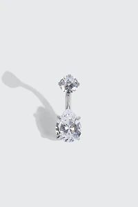 Cubic Zirconia Navel Piercing