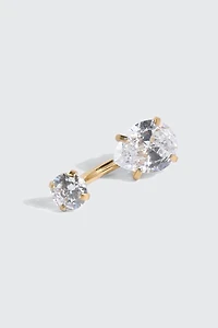Perçage de nombril plaqué or 14K