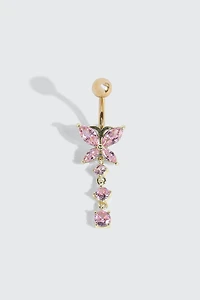 14K Gold Plated Navel Piercing
