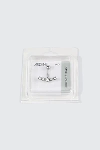 Arched Rhinestone Navel Piercing