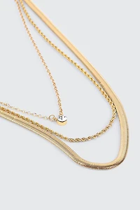 Collier à 3 rangs de chaîne