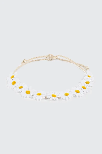 Bandeau à fleurs tressé