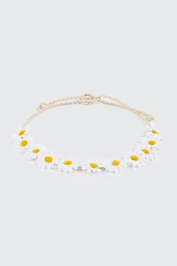 Bandeau à fleurs tressé