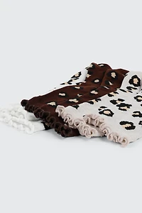 Chaussettes à imprimé léopard