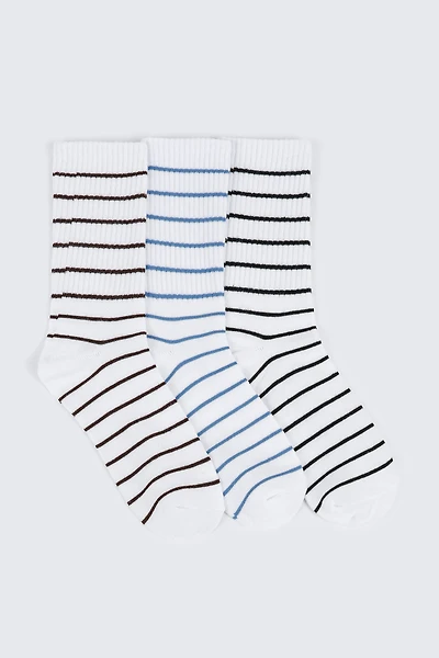 Striped Crew Socks