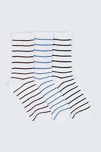 Striped Crew Socks
