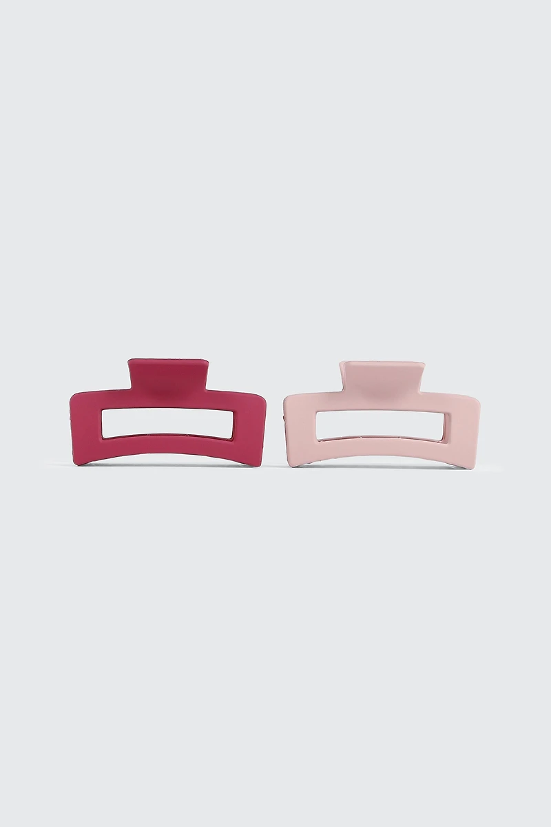 2 Pack Rectangular Cutout Hair Claws