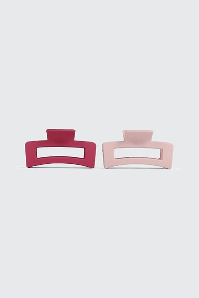 2 Pack Rectangular Cutout Hair Claws