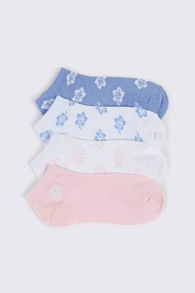 Socquettes à imprimé floral